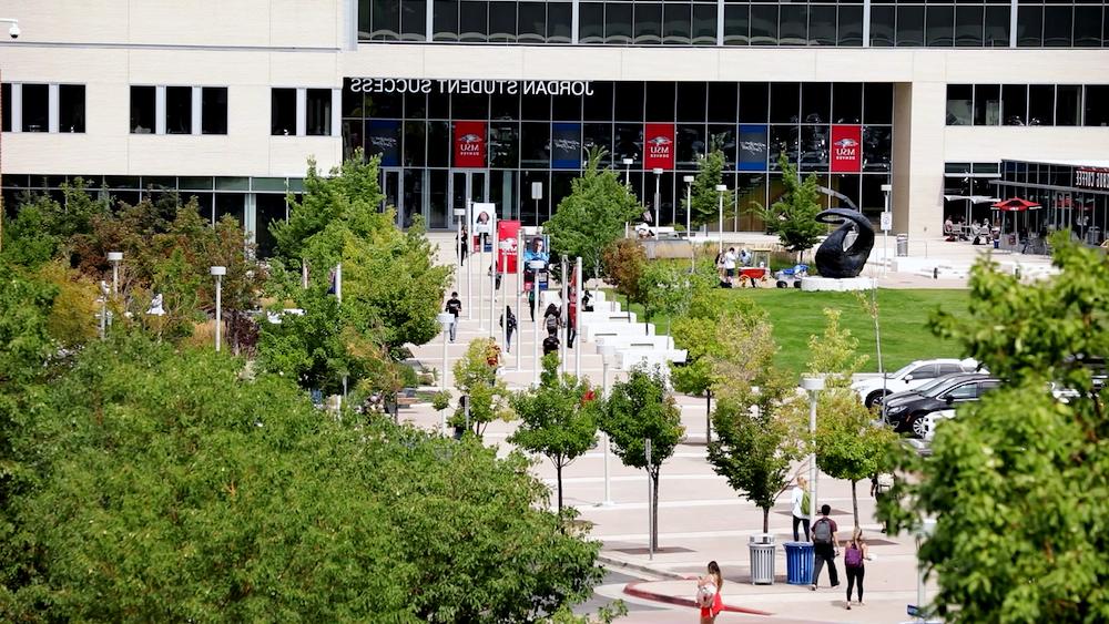 Campus on a summer day