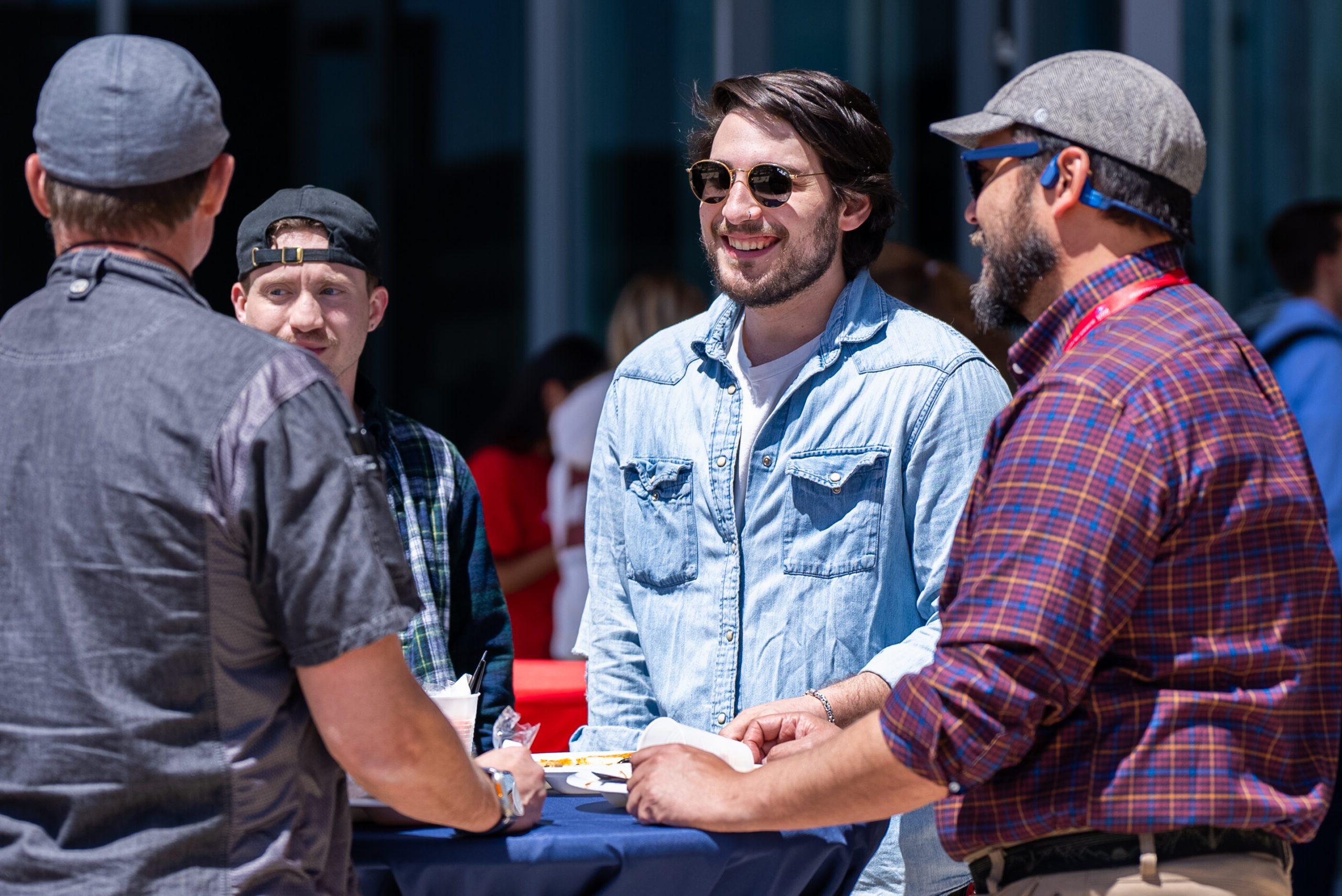 Faculty and Staff celebrate and eat lunch at the Faculty and Staff Appreciation BBQ