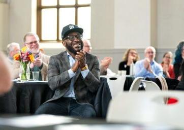 Faculty and students gather for the Annual Career Catalyst Celebration.