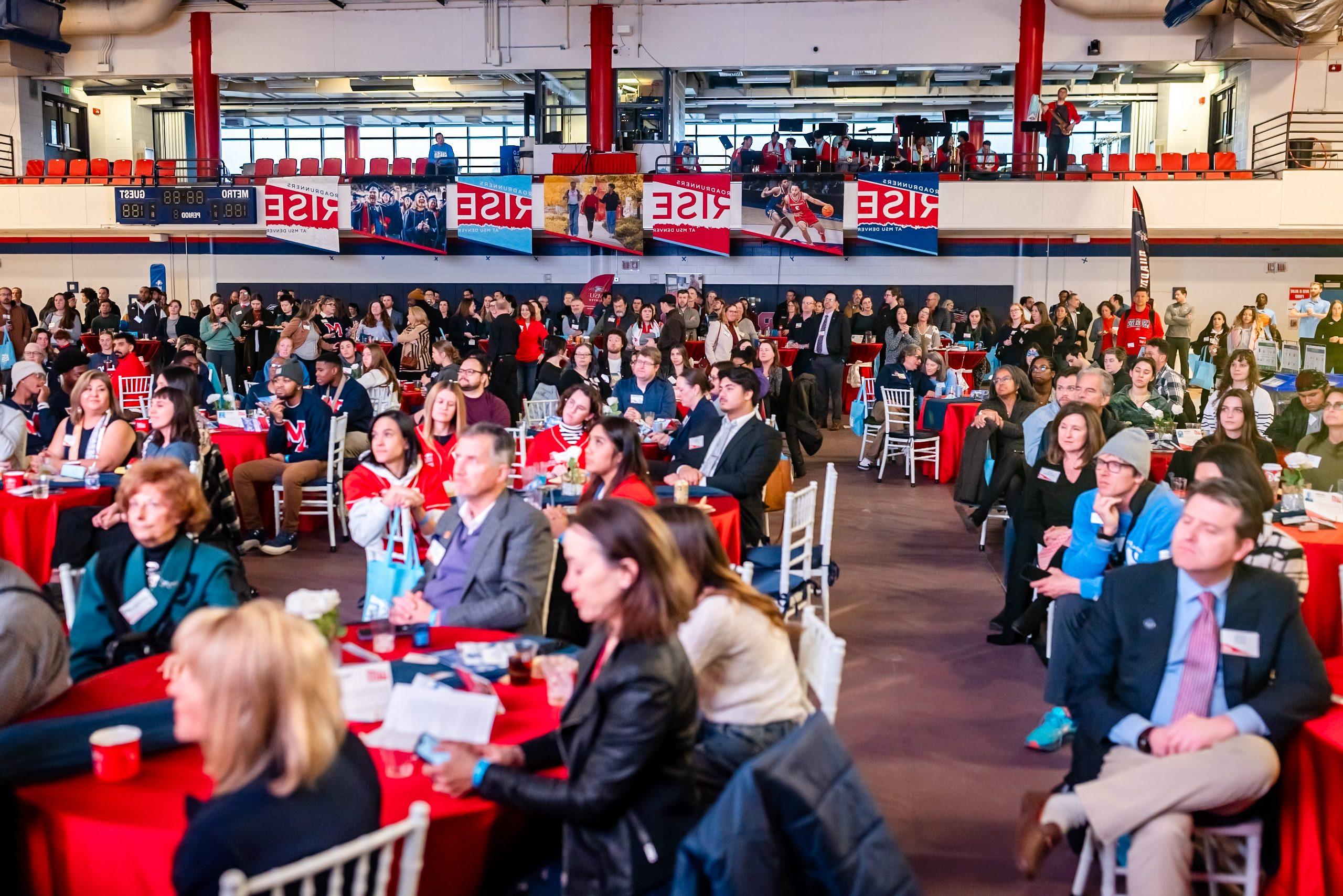 Crowd at Roadrunners Rise Campaign Launch event